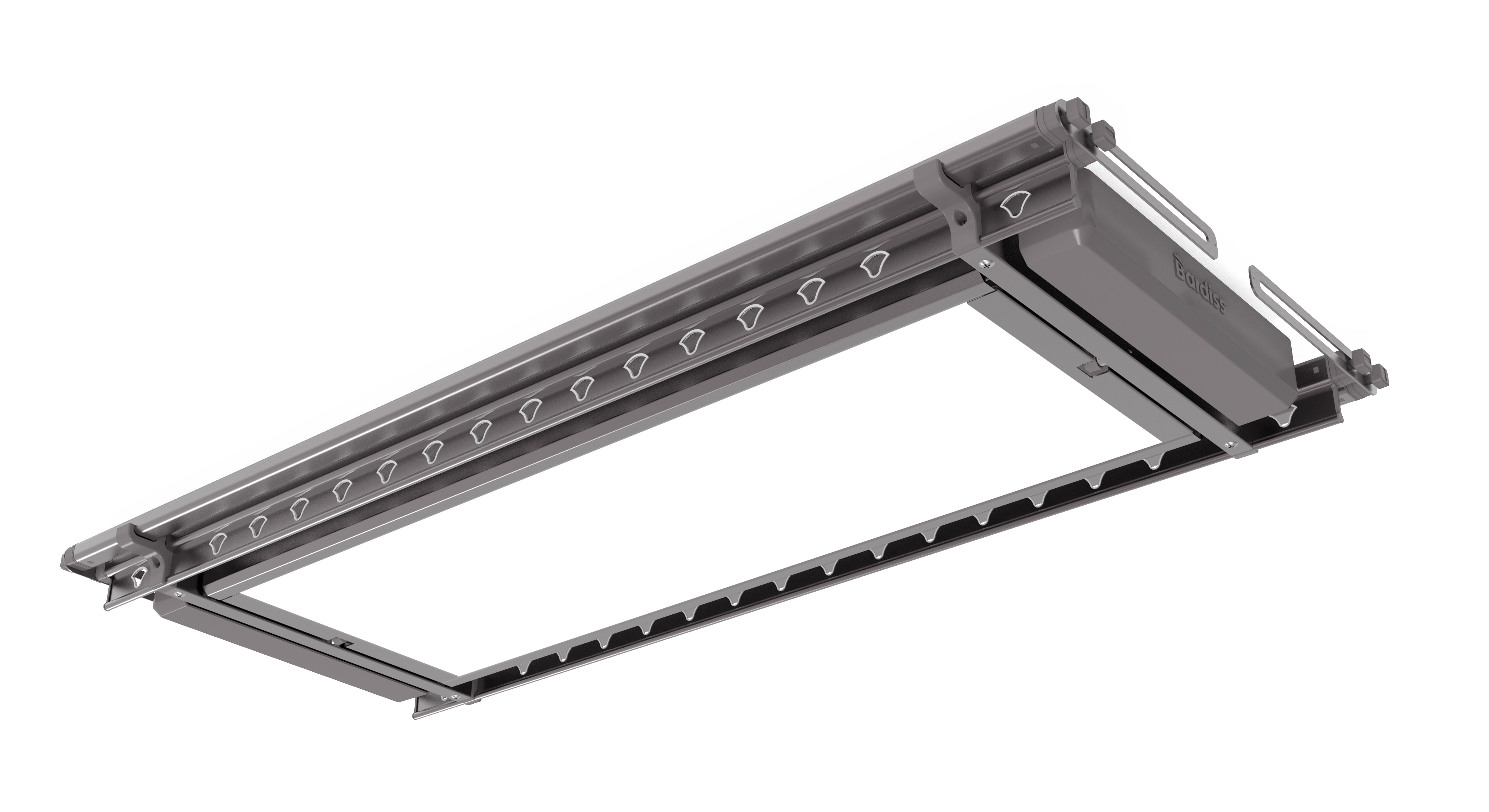 集成吊頂多功能電器1154-SS-Z-ZL 時尚(銀)直流.伸縮晾衣機（大屏LED燈）效果圖