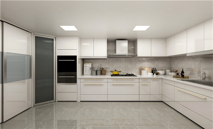 用餐區和廚房的家具風格和諧統一,廚房自然融入了整個家庭 用餐區和廚房的家具風格和諧統一,廚房自然融入了整個家庭