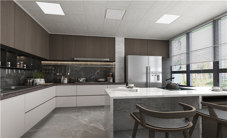 沒有獨立餐廳的小戶型,只能將廚房和餐廳整合在一起。 沒有獨立餐廳的小戶型,只能將廚房和餐廳整合在一起。