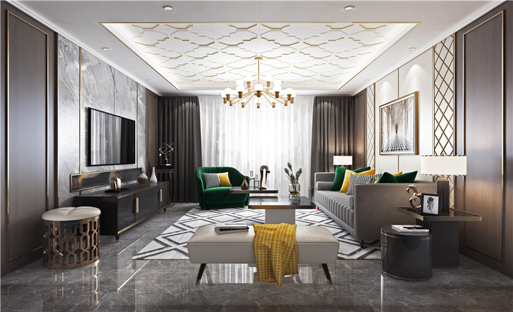 與精致而復雜的風格相比,新中式風格更加注重詩意的藝術美。 與精致而復雜的風格相比,新中式風格更加注重詩意的藝術美。